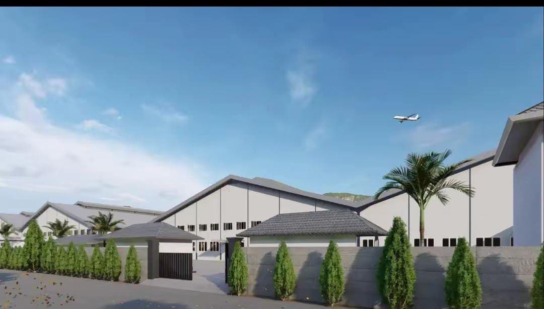 Rendering eksterior gudang Jepara